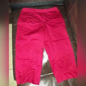 East 5th red capri dress pants